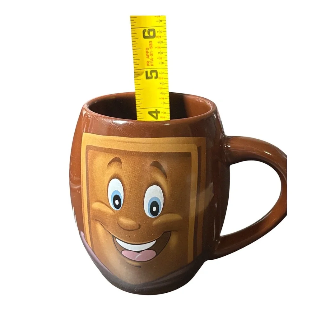 Hershey's‎ Chocolate World Happy Chocolate Bar Coffee Mug Brown Coffee Cute